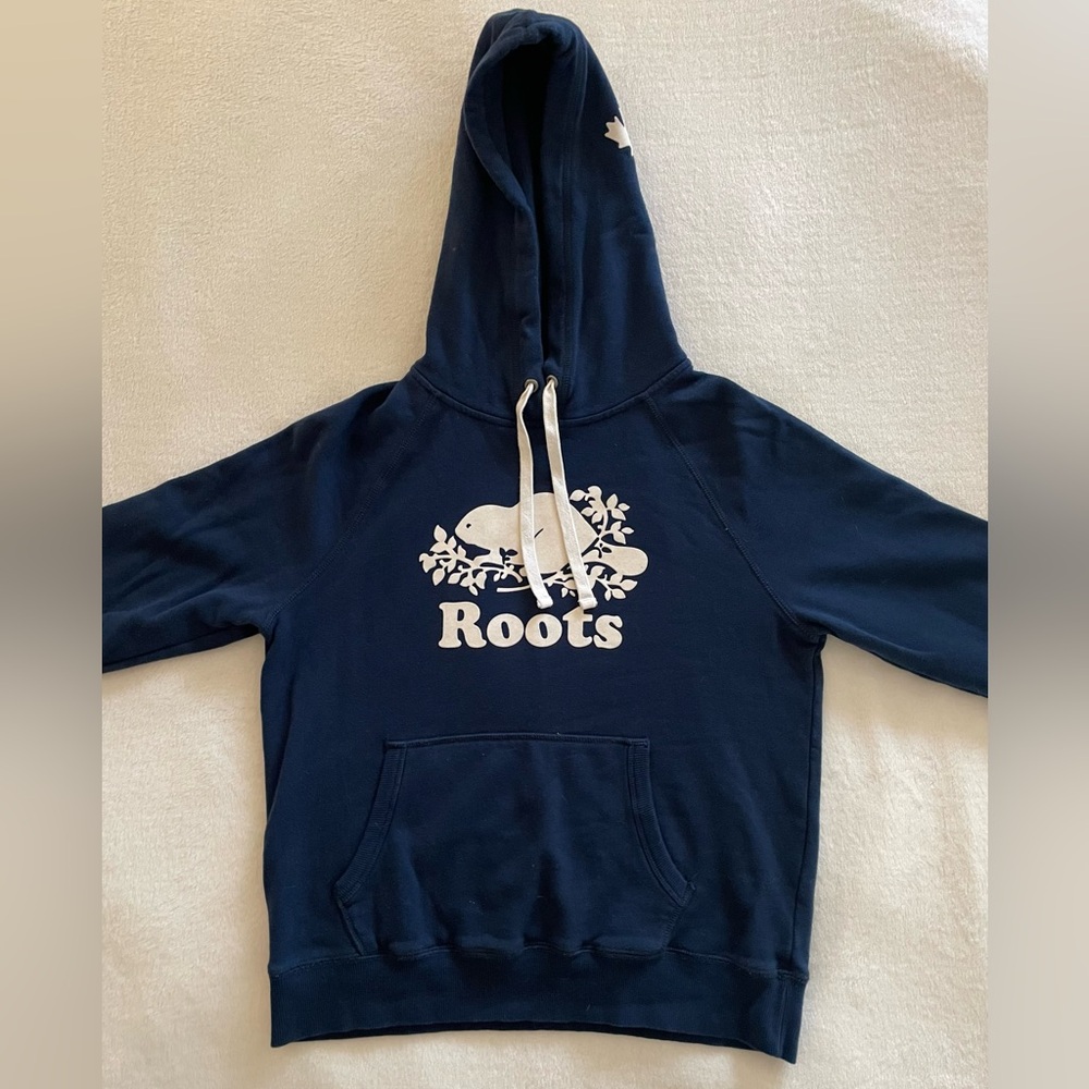Roots Women’s Blue Original Organic Kanga Hoodie